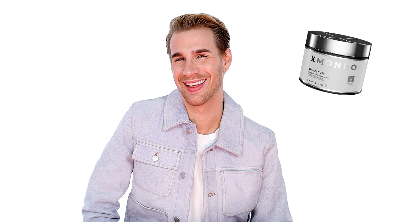 Load video: Brad Mondo showing off the Wavetech Dual-Acting Wave Mask product and how it works.